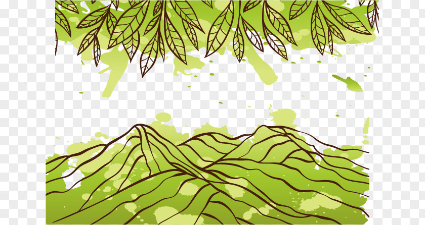 Green Mountain Natural Material Euclidean Vector Download PNG