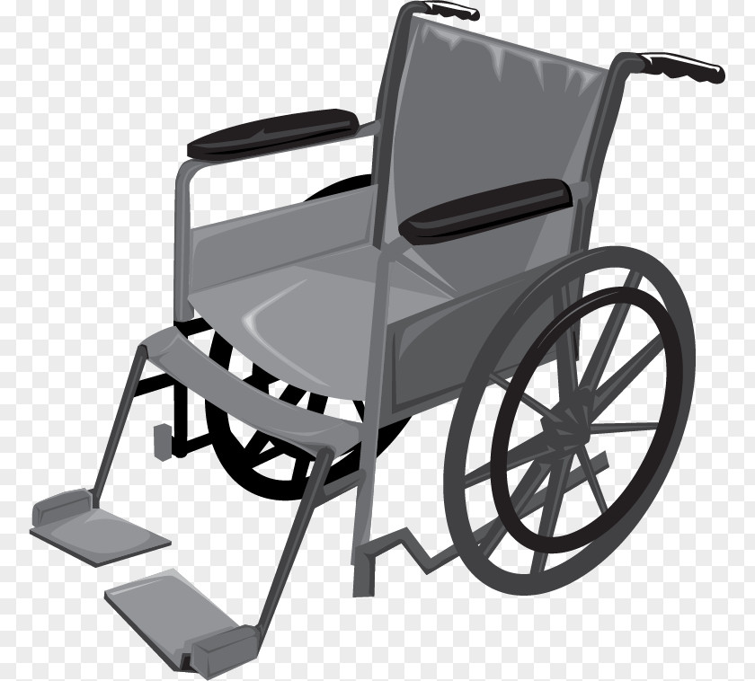 Hand-painted Vector Wheelchair Crutch Assistive Cane Disability PNG