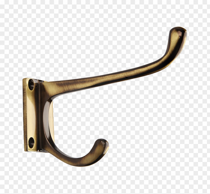 Brass Hook Robe Clothing Clothes Hanger PNG