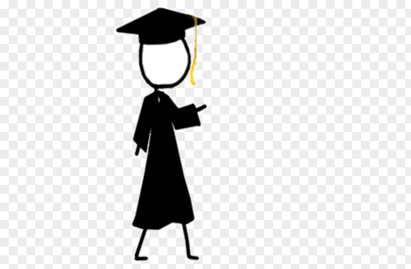 Graduate Figure Stick Drawing Clip Art PNG