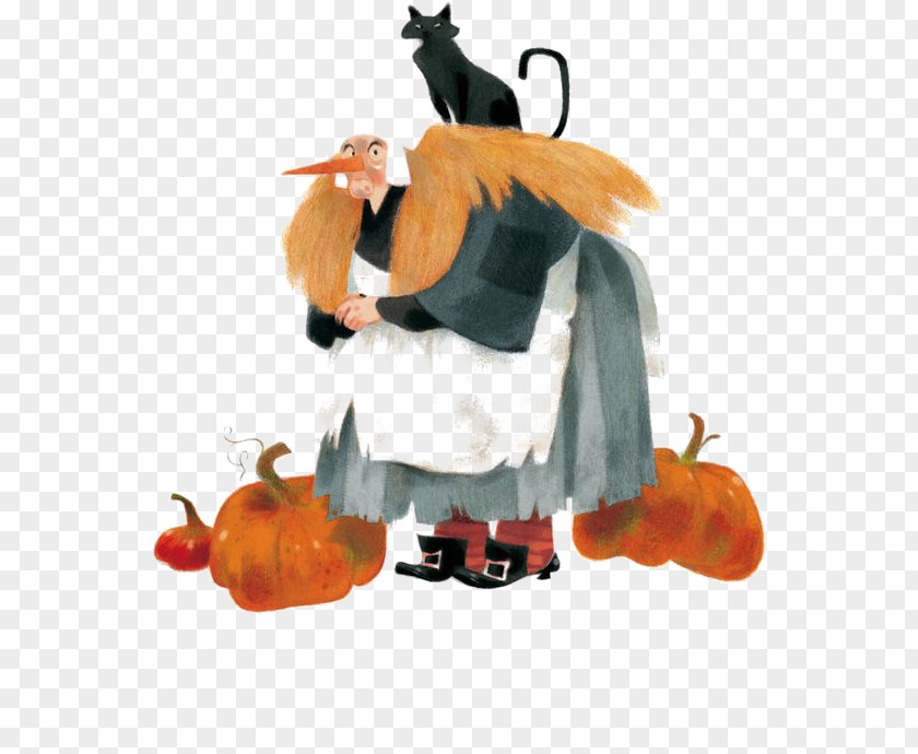 Hand-painted Women In Europe And America Drawing Cartoon Halloween Illustration PNG