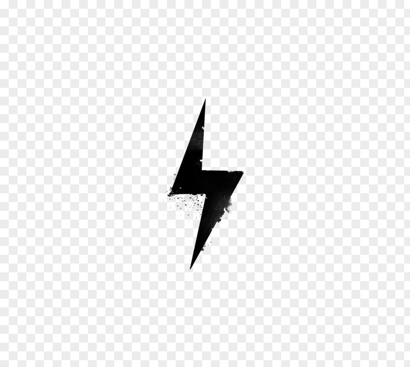 Lightning Line Triangle Black And White Pattern PNG