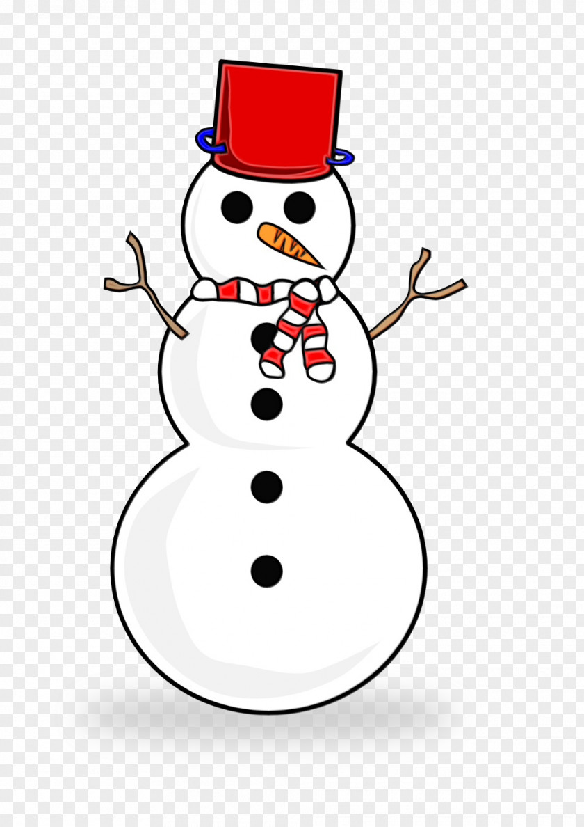 Snowman Wet Ink PNG