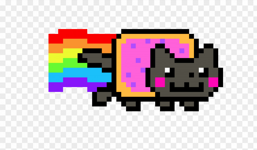 Youtube YouTube Nyan Cat Pixel Art Drawing PNG