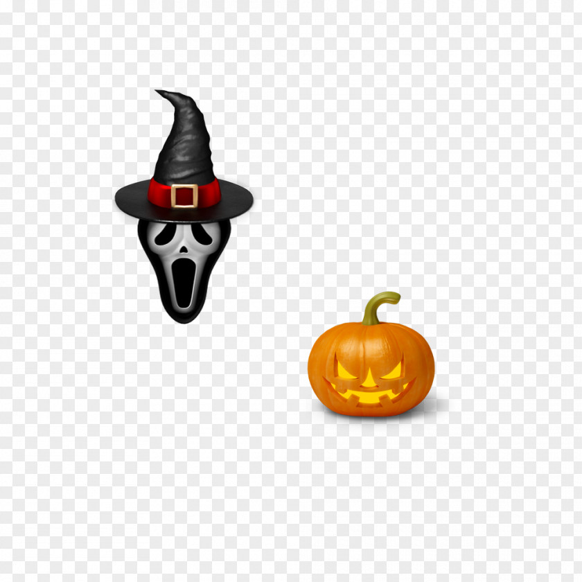 Horror Skull Pumpkin Calabaza Jack-o-lantern Halloween PNG