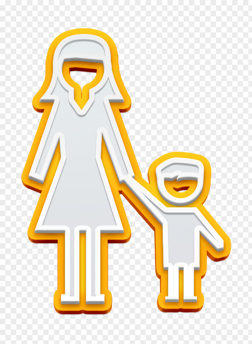 Teacher Woman With Little Boy Icon Child Academic 2 PNG