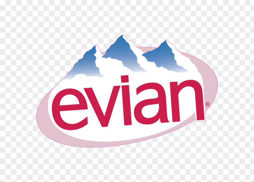 Water Logo Evian Brand Product PNG