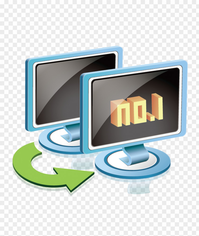 Blue Computer Science And Technology Multimedia Information Icon PNG