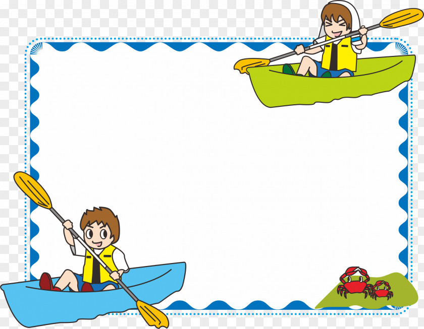 Hand Painted Kayak Public Domain Canoe Clip Art PNG