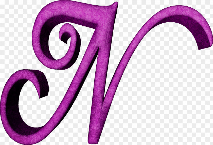 Purple Script The Alphabet Letter Cursive Pink PNG