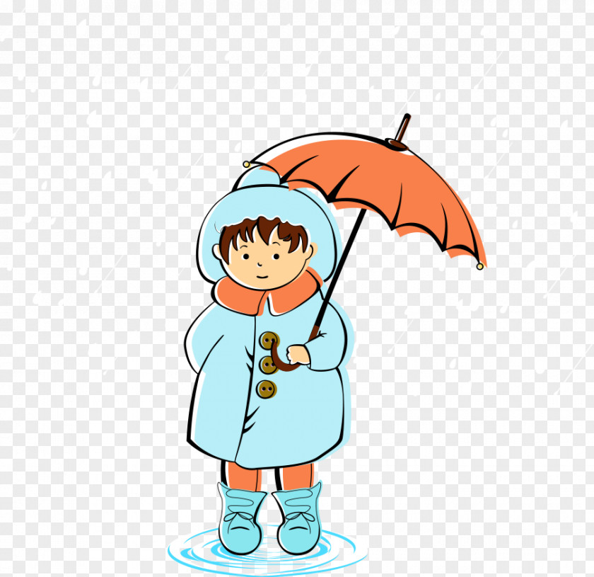 Rain Cartoon Umbrella PNG , umbrella girl clipart PNG
