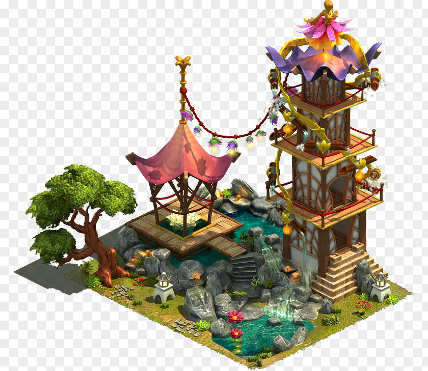 Fairy Prosperity Elvenar Tower Game PNG