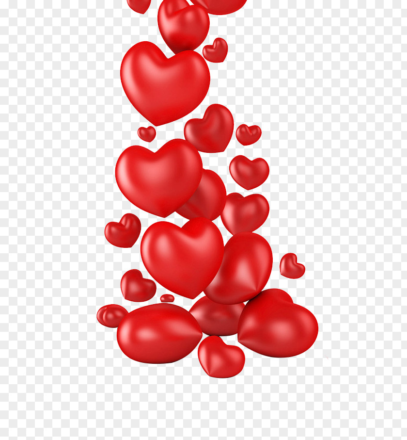 Floating Heart Valentines Day Photography PNG