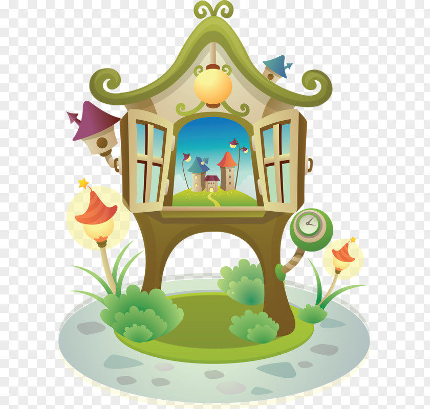 Cartoon House Mid-Autumn Festival Clip Art PNG