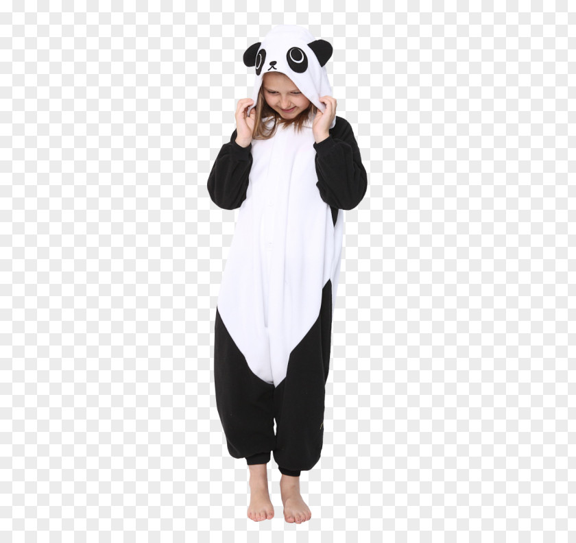Child Giant Panda Onesie Costume Pajamas PNG
