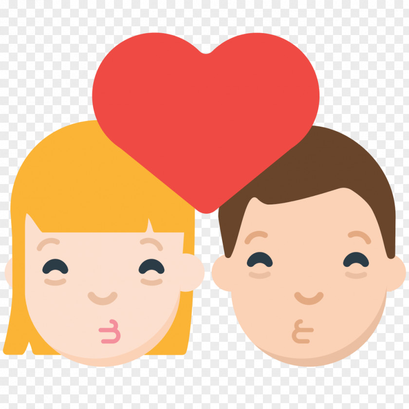 Emoji Love Couple Text Messaging Heart PNG