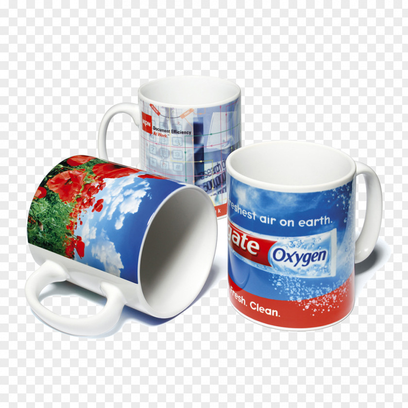 Mug Wraps Printing Bone China Dye-sublimation Printer Promotional Merchandise PNG