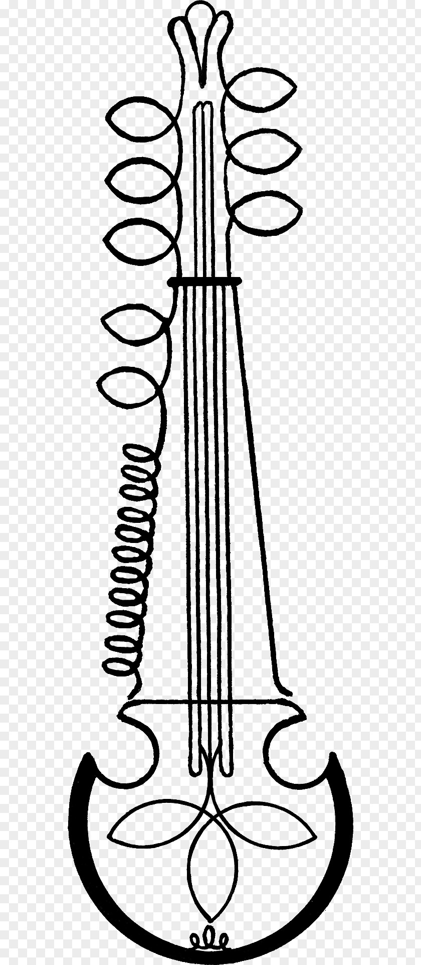 Musical Instruments Sarod Drawing PNG
