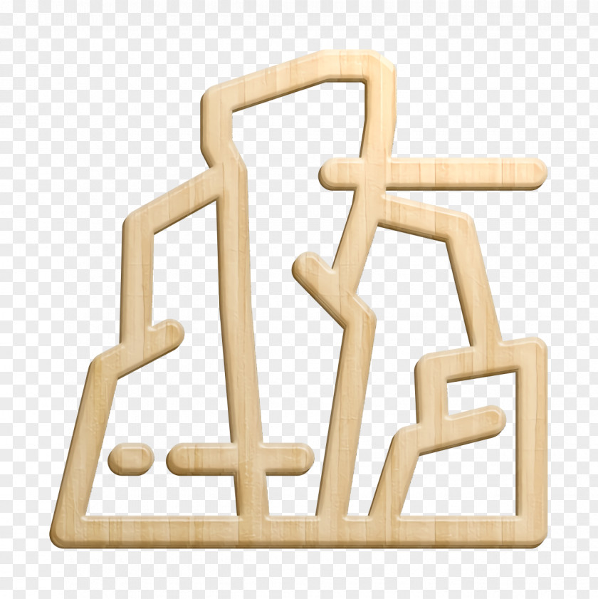 Wooden Block Beige Climb Icon Climbing Mountain PNG