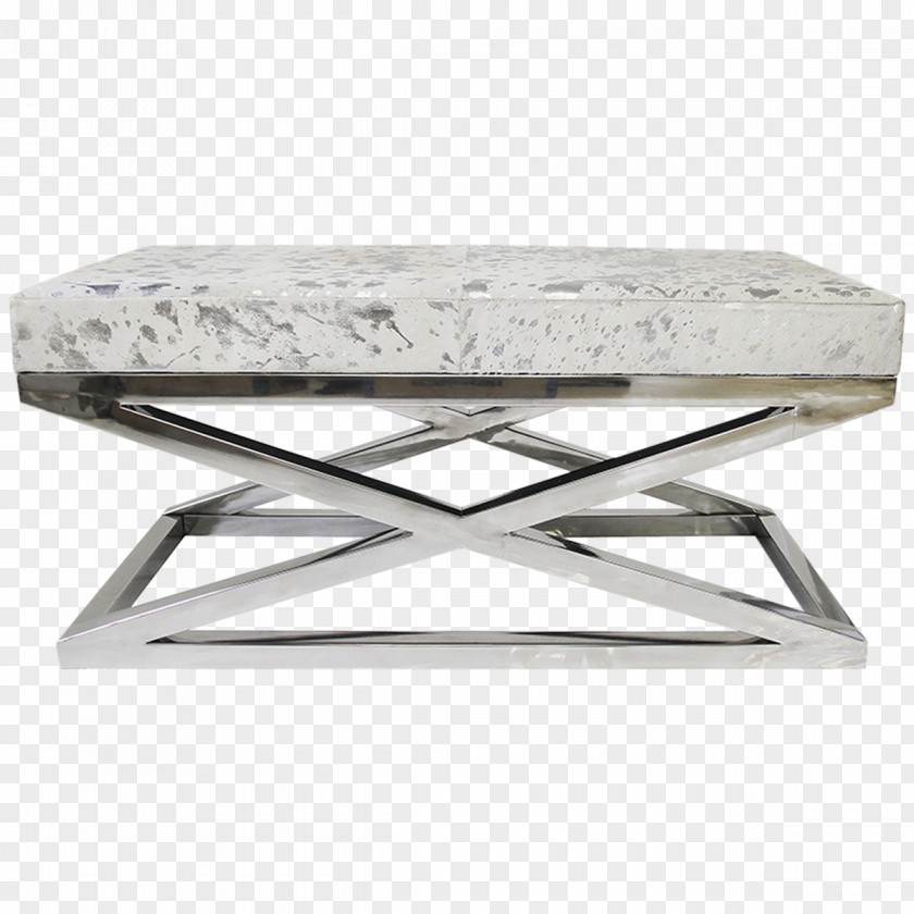 Cowhide Table Bench Stool Foot Rests PNG