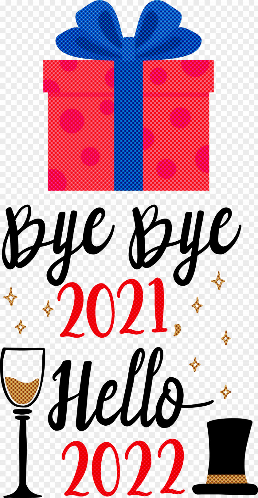 Hello 2022 New Year PNG