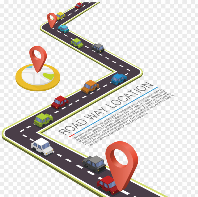 Vector Race Track Road Drawing Illustration PNG
