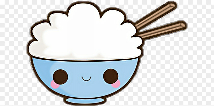 Rice Bowl Haircut Kawaii Clip Art Food Drawing PNG