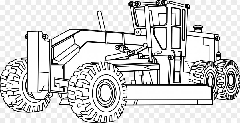 Excavator Caterpillar Inc. Heavy Machinery Architectural Engineering Coloring Book Bulldozer PNG