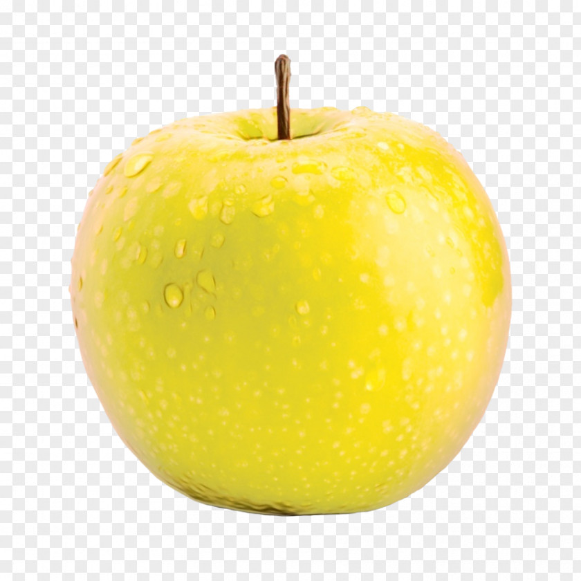 Malus Rose Family Apple Granny Smith Fruit Yellow Food PNG