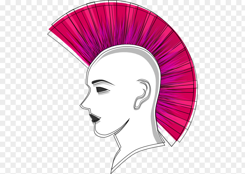 Punk Mohawk Hairstyle Subculture Clip Art PNG