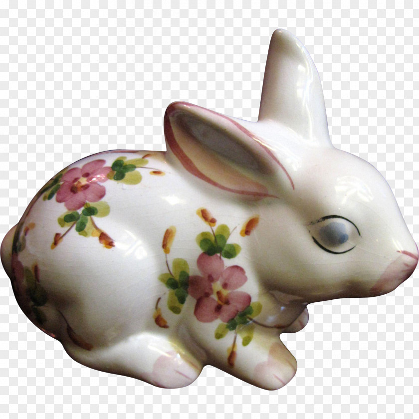 Rabbit Domestic Easter Bunny Figurine PNG