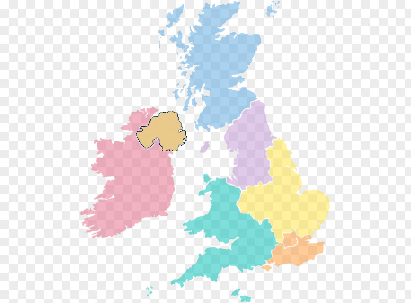 United Kingdom British Isles Blank Map PNG