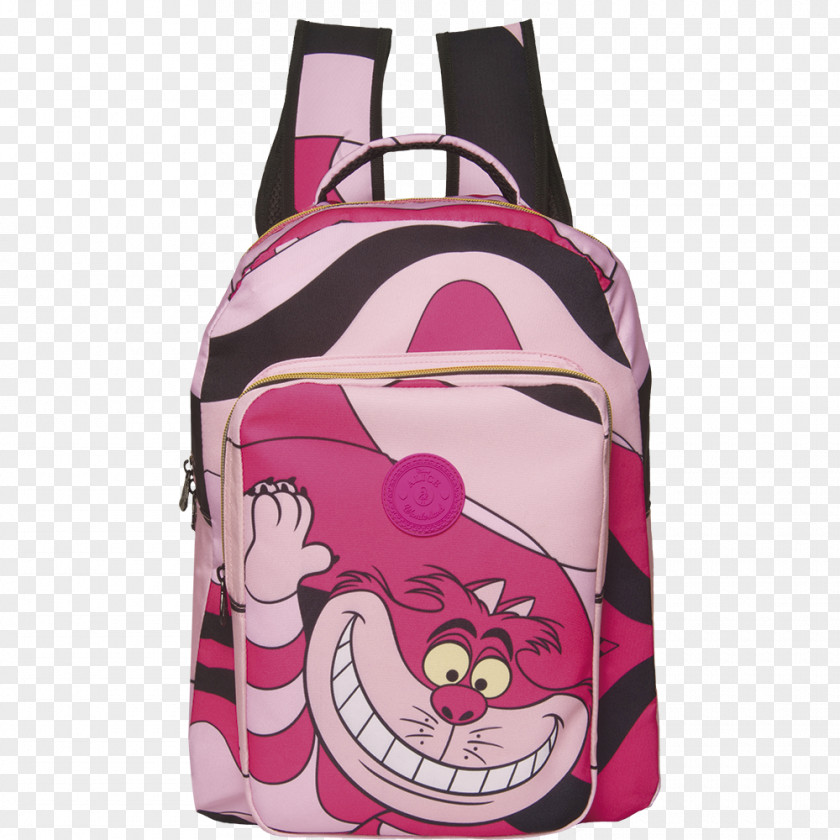 Backpack Alice's Adventures In Wonderland Cheshire Cat Handbag PNG