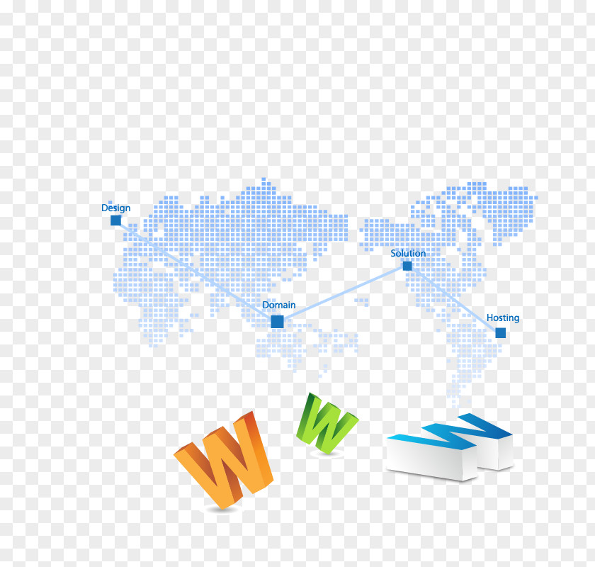 Business Internet Element Wallpaper PNG