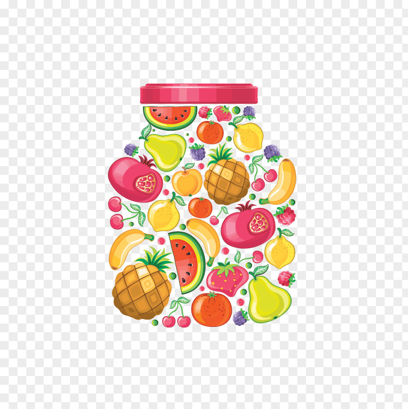 Fruit Jar Juice Preserves Bottle PNG