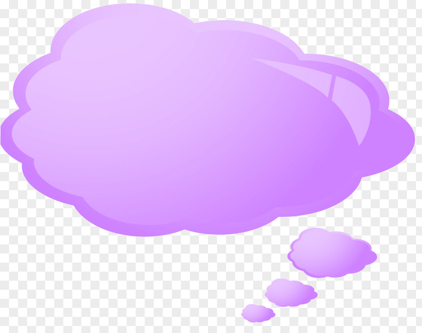 Lilac Cloud Color Clip Art PNG