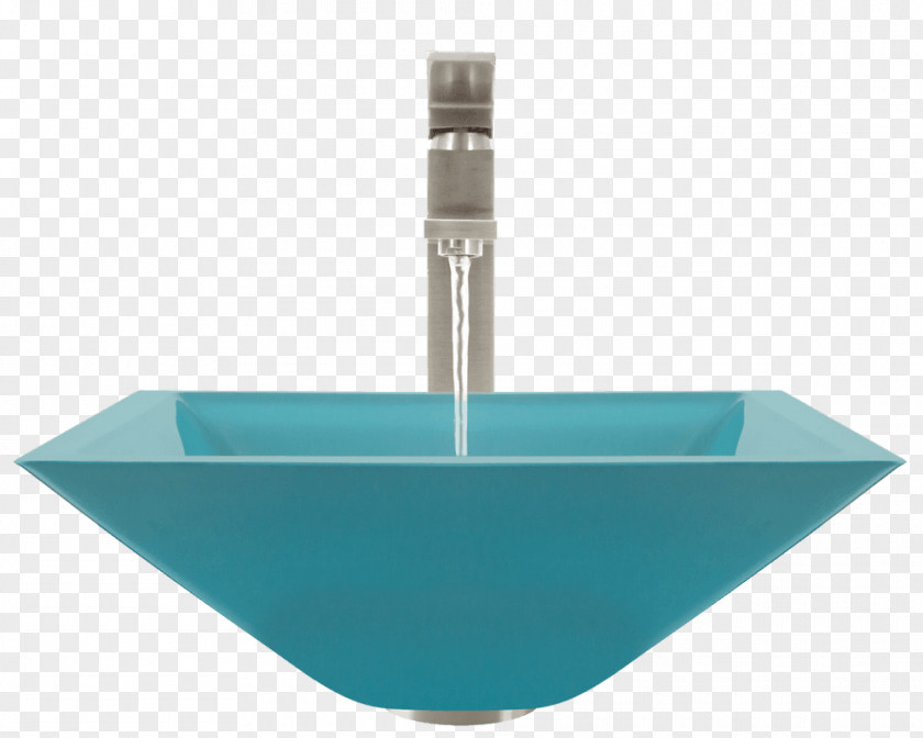 Sink Bowl Toughened Glass Tap PNG