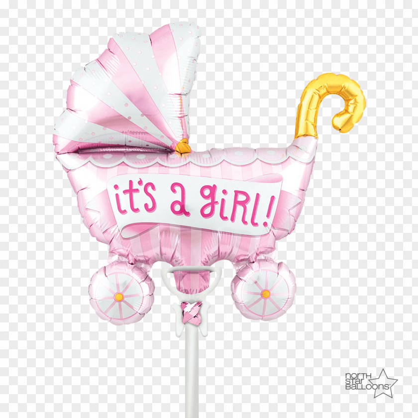 Balloon Baby Transport Infant Shower Boy PNG