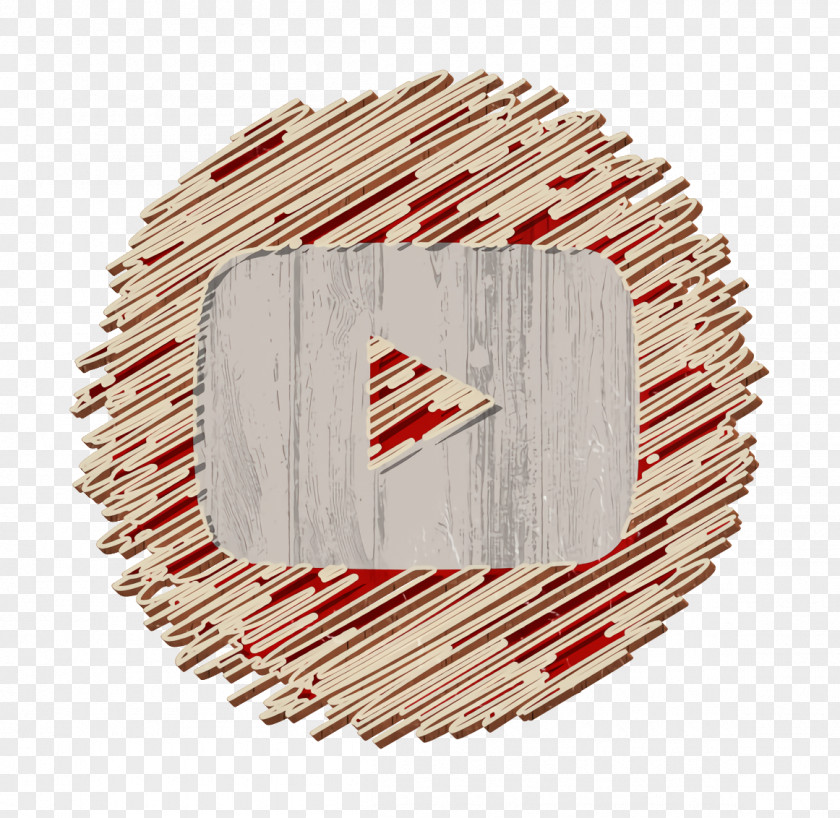 Red Wood Social Media Icon PNG