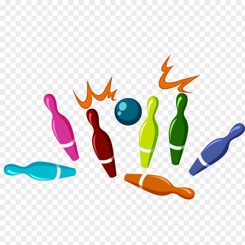 Bowling Alley Pins Vector Graphics Royalty-free Illustration PNG