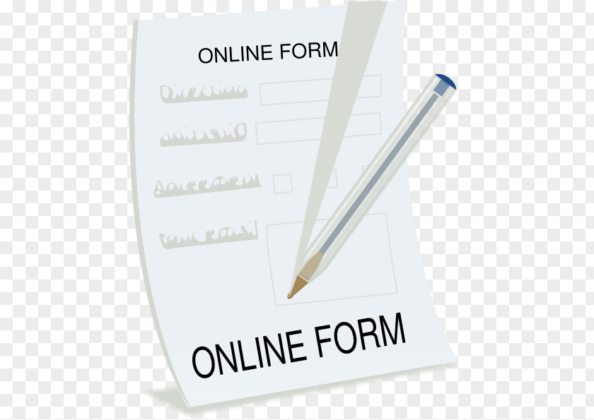 Form Cliparts Application For Employment Clip Art PNG