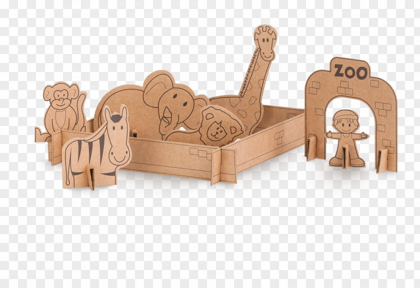 Child Toy Drawing Zoo Cardboard PNG