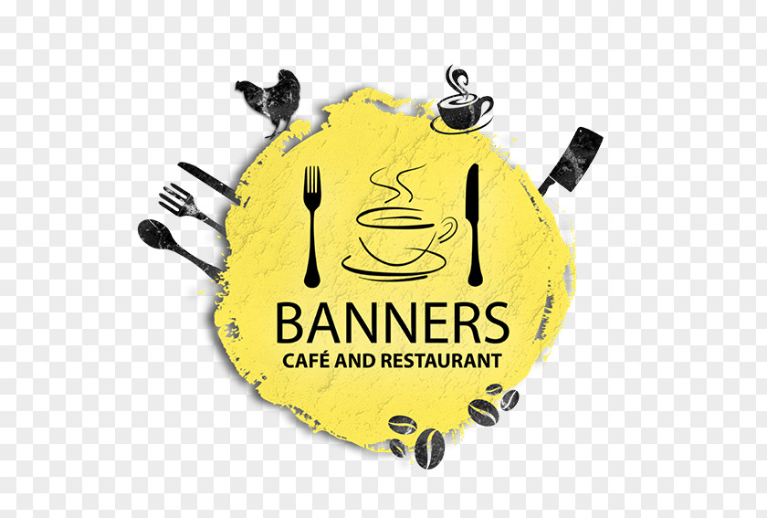 Coffee Banners Cafe & Restaurant Logo PNG