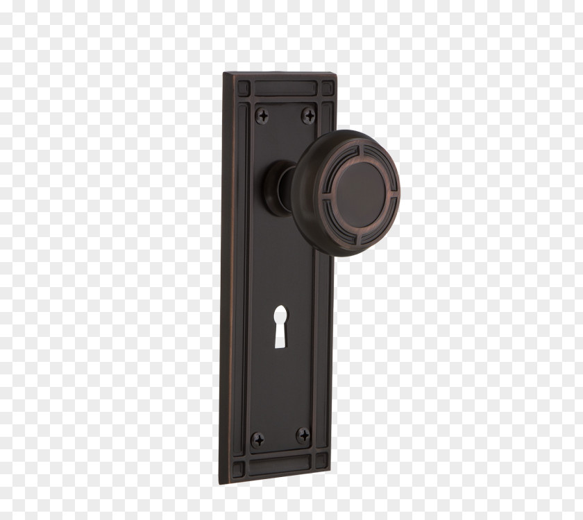 Door Handle Keyhole Brass PNG