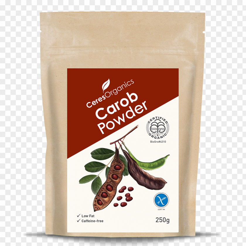 Flour Organic Food Powder Carob Tree Certification PNG