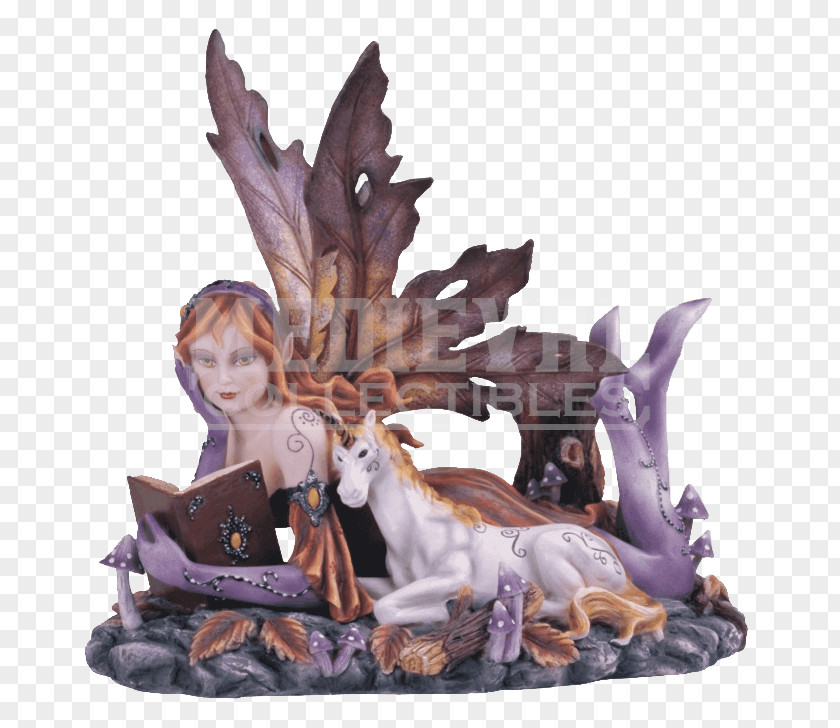 Stained Glass Figure Figurine Fairy Statue Unicorn Legendary Creature PNG