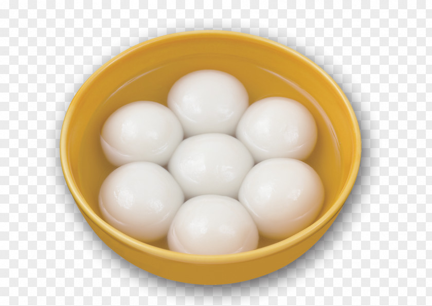 Yellow Bowl Of Rice Balls Tangyuan Dango Lantern Festival Chinese New Year Food PNG