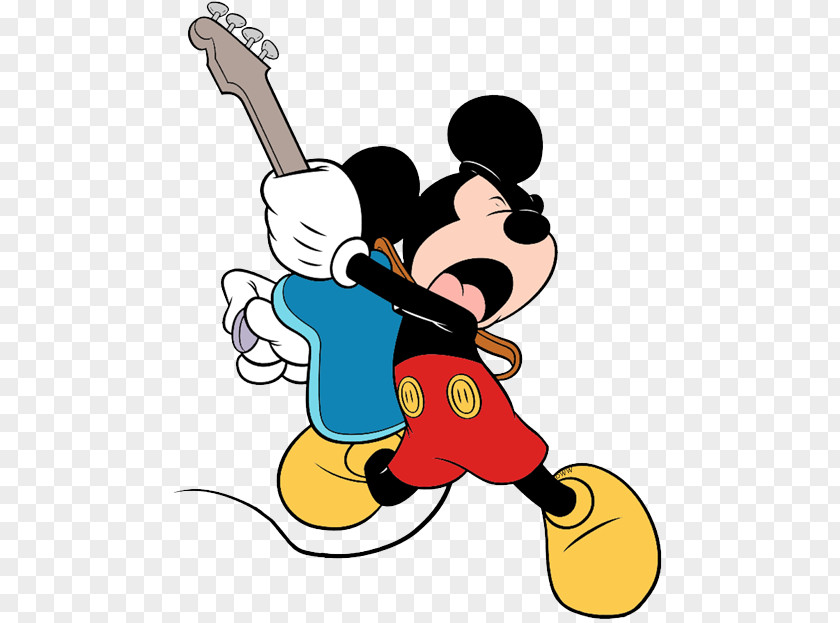 Mickey Mouse Electric Guitar Cake Minnie Donald Duck Goofy Coloring Book PNG