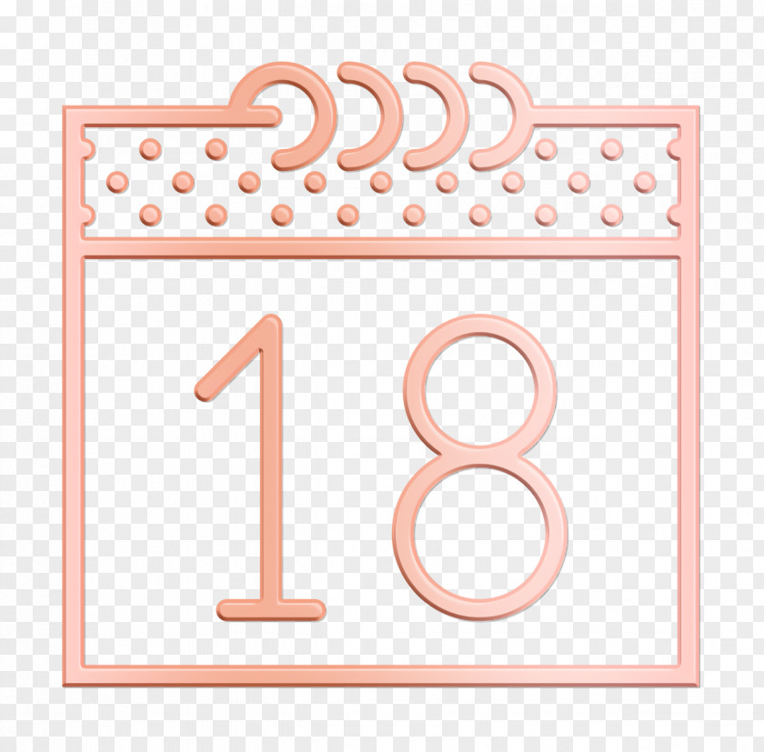 Number Calendar Icon Essential Set PNG