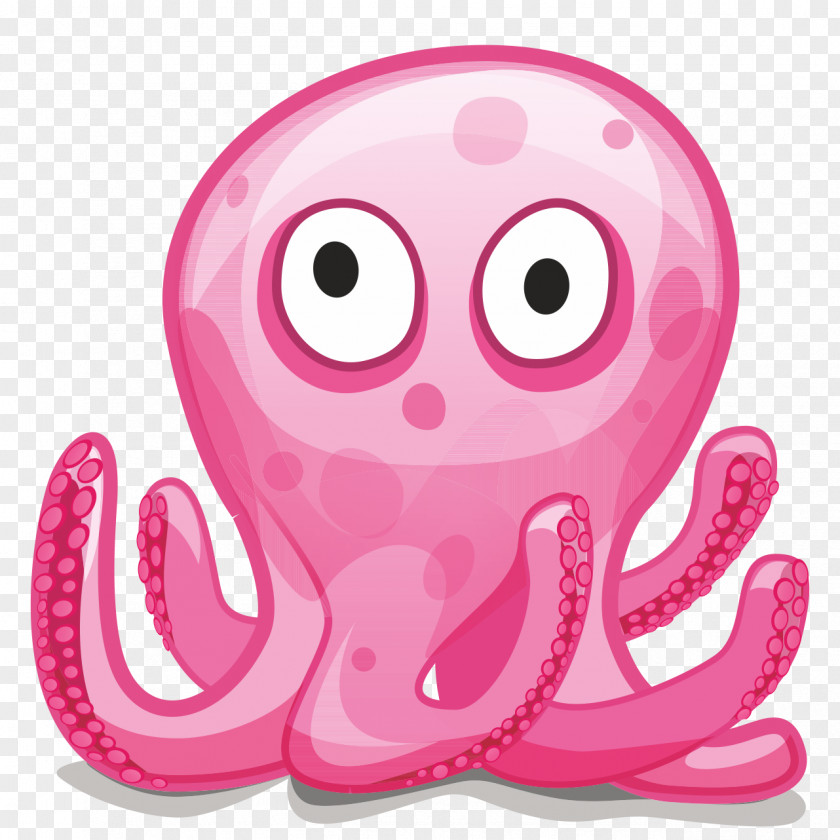 Octopus Cartoon Drawing PNG
